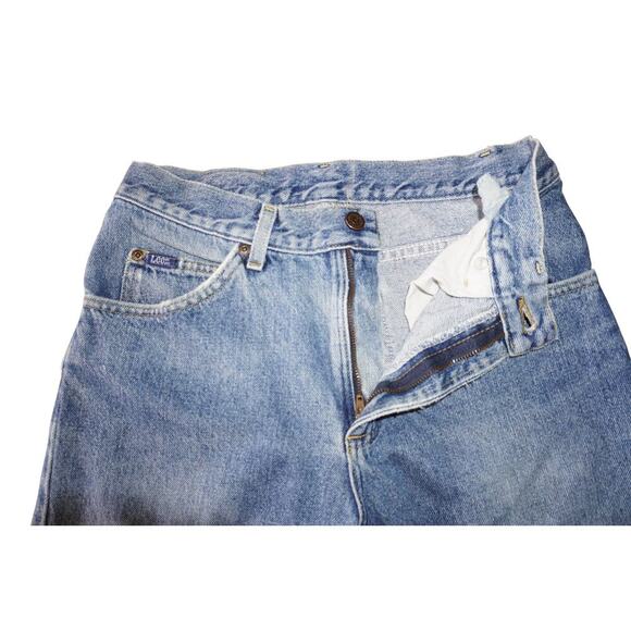 Vintage Lee LCO USA Made High Rise Straight Leg Jeans Unisex Sz 34x28 - Picture 9 of 15